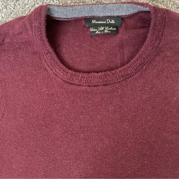 Men’s Massimo Dutti Crew Neck Sweater, Sz M - Picture 2 of 2